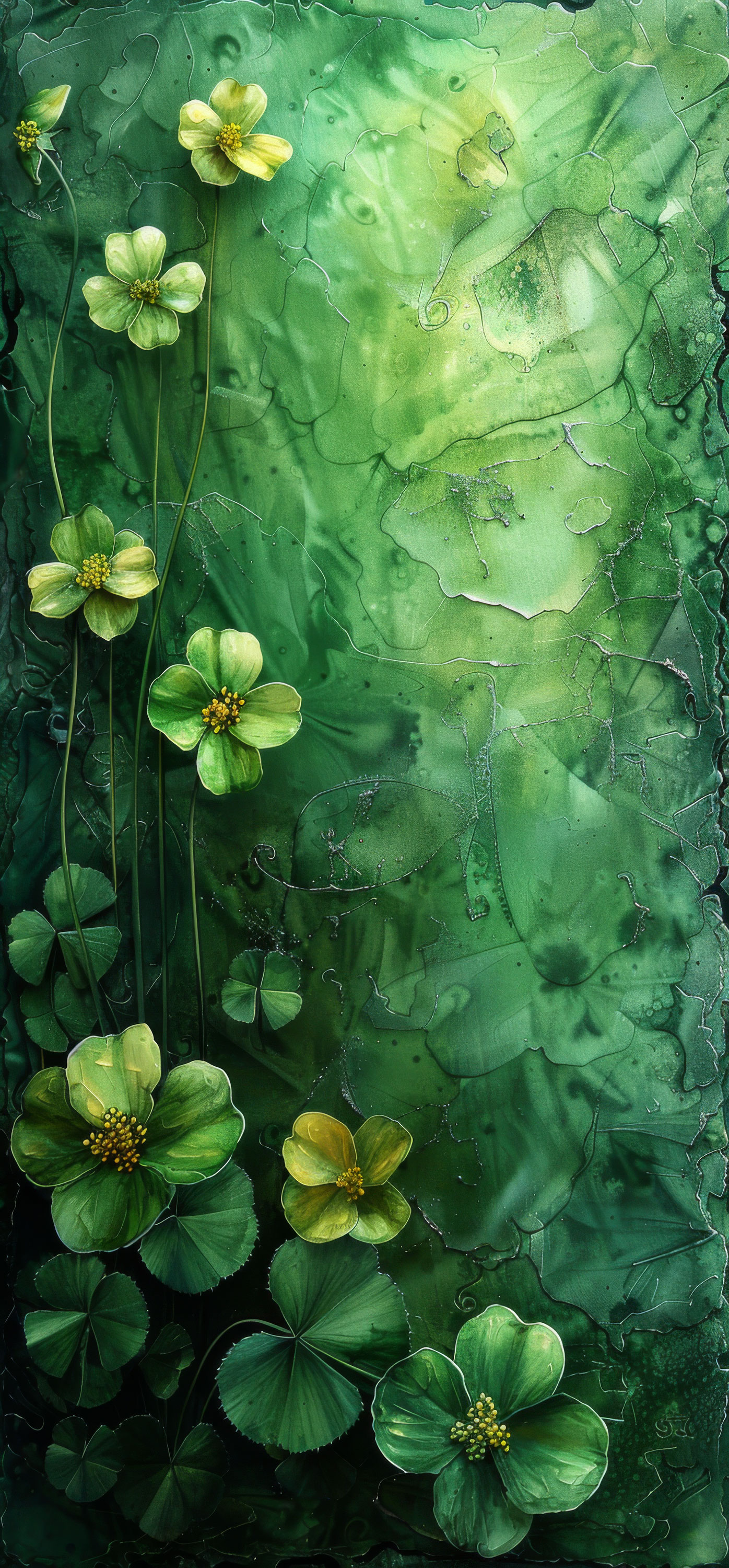 Preview for Green-floral-artwork-st-patricks-background-bc9e4