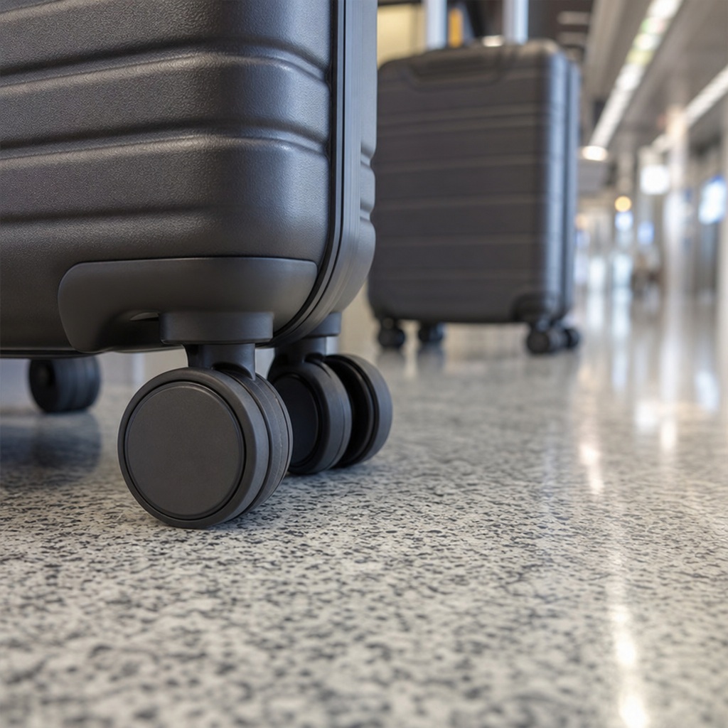 Preview for Airport Luggage Wheels Stock Background