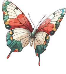 Preview for Colorful-butterfly-illustration-animal-sticker-0b02a