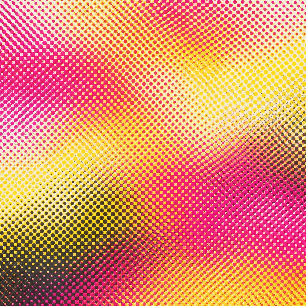 Preview for Magenta Yellow Halftone Dot Background