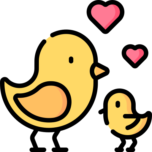 Preview for Yellow-birds-with-hearts-illustration-mothers-day-sticker-b5ef8