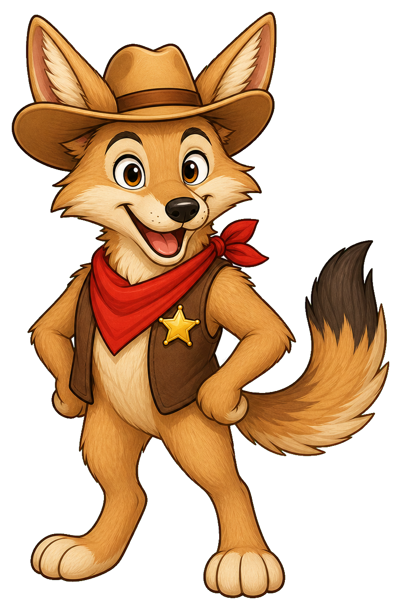 Preview for Sheriff Coyote Sticker