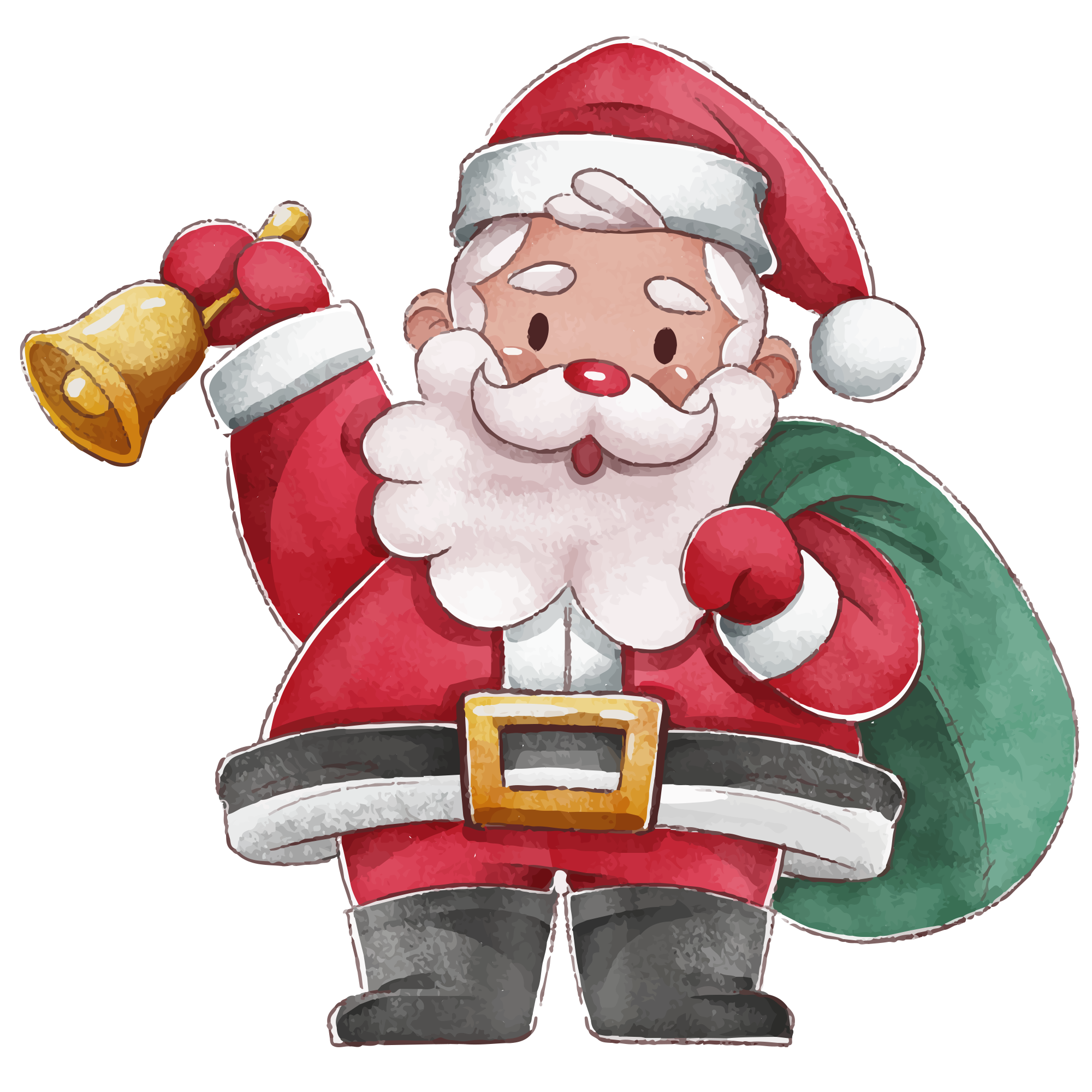 Preview for Santa-claus-illustration-watercolor-christmas-sticker-38b56