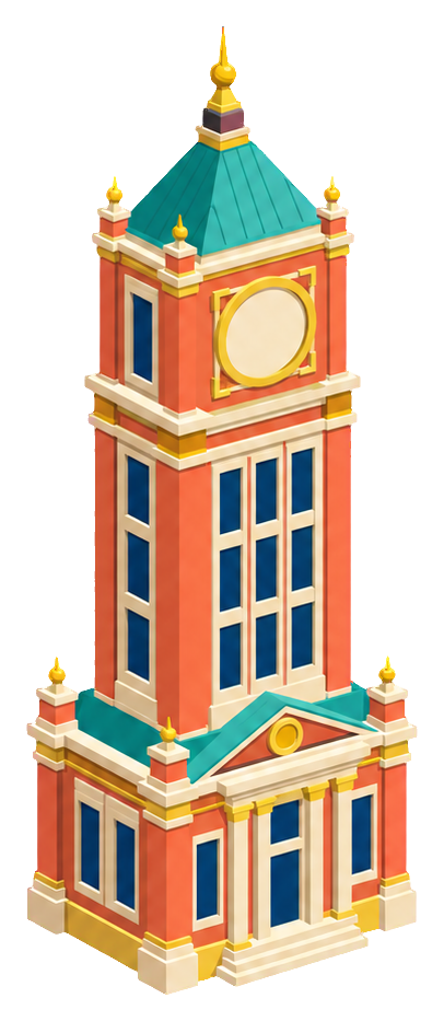 Preview for Isometric City Buildings Clockless Tower