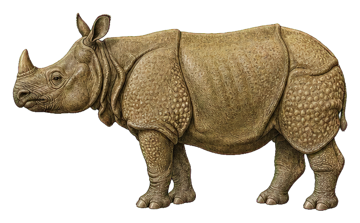 Preview for Indian Rhinoceros Vintage Sticker