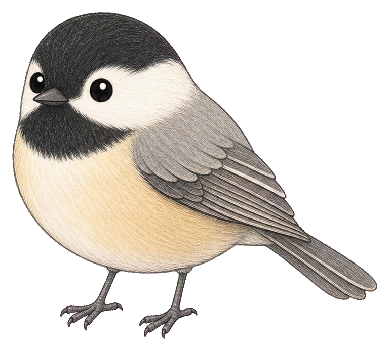 Preview for Chickadee Kawaii Bird Sticker