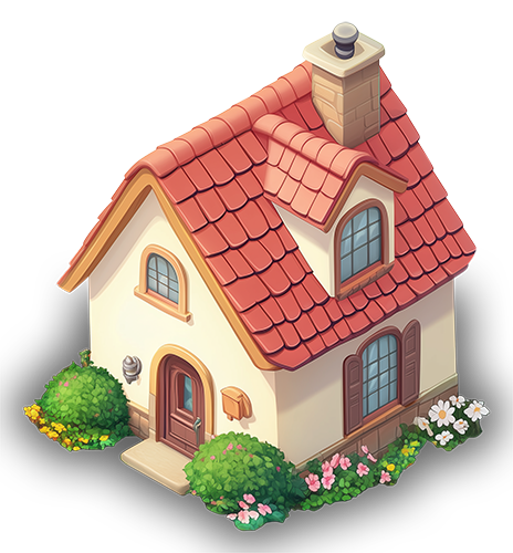 Preview for Cartoon-house-illustration-building-sticker-cf2d6