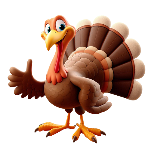 Preview for Cartoon-turkey-illustration-thanksgiving-sticker-80c31