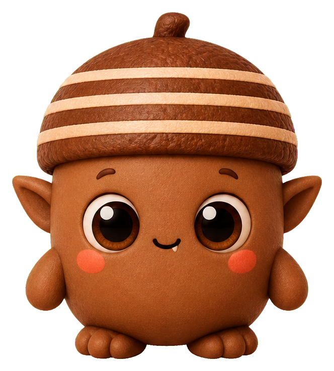 Preview for Acorn Ogre Sticker For Cute Fantasy Designs