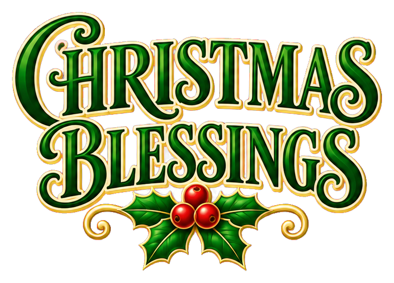 Preview for Christmas Blessings Classic Festive Lettering