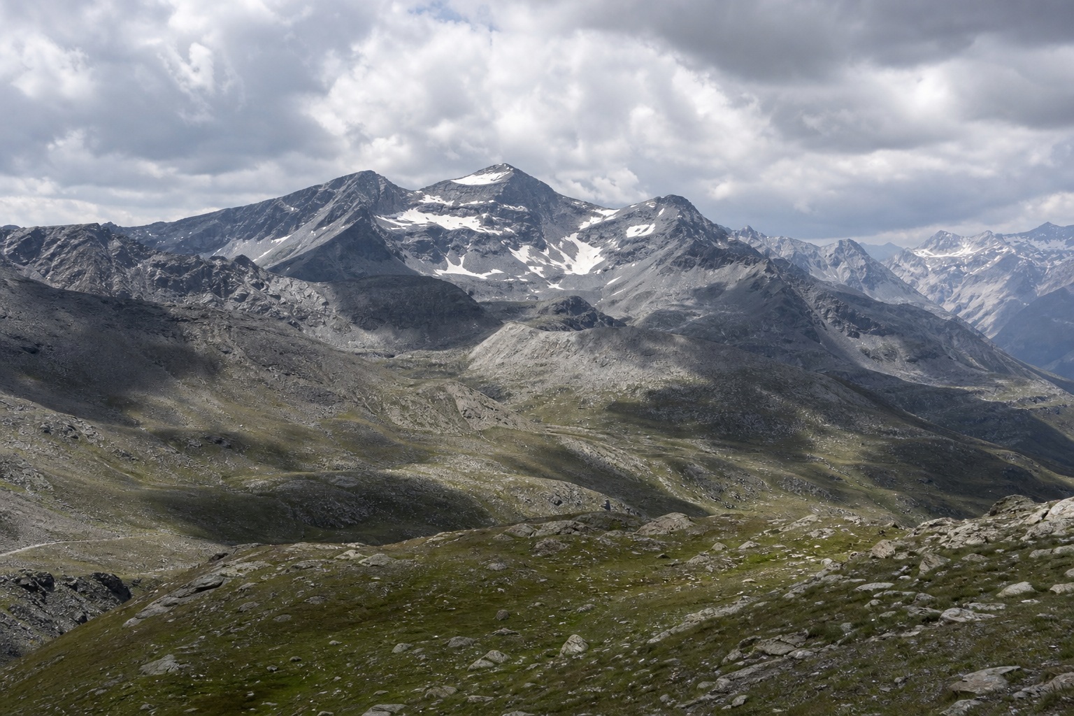 Preview for Alpine Mountain Cloud Shadow Background