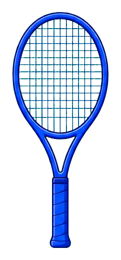Preview for Blue Tennis Racket Sticker