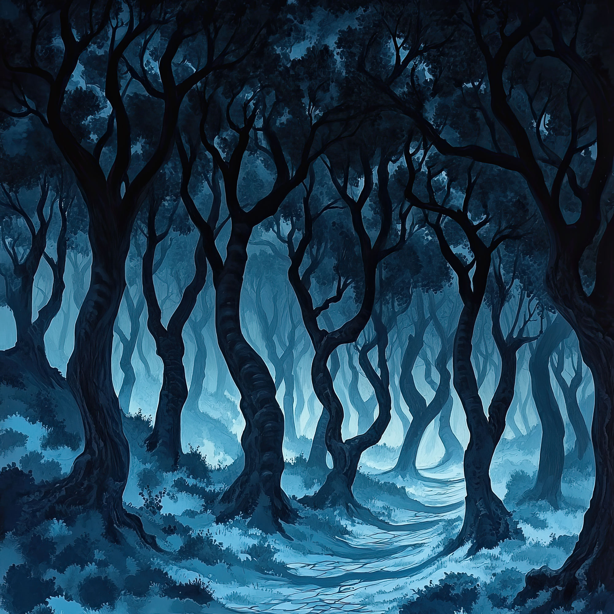 Preview for Dark-forest-landscape-art-spooky-backdrop-background-14839