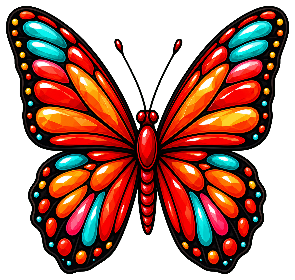 Preview for Fire Opal Butterfly Sticker