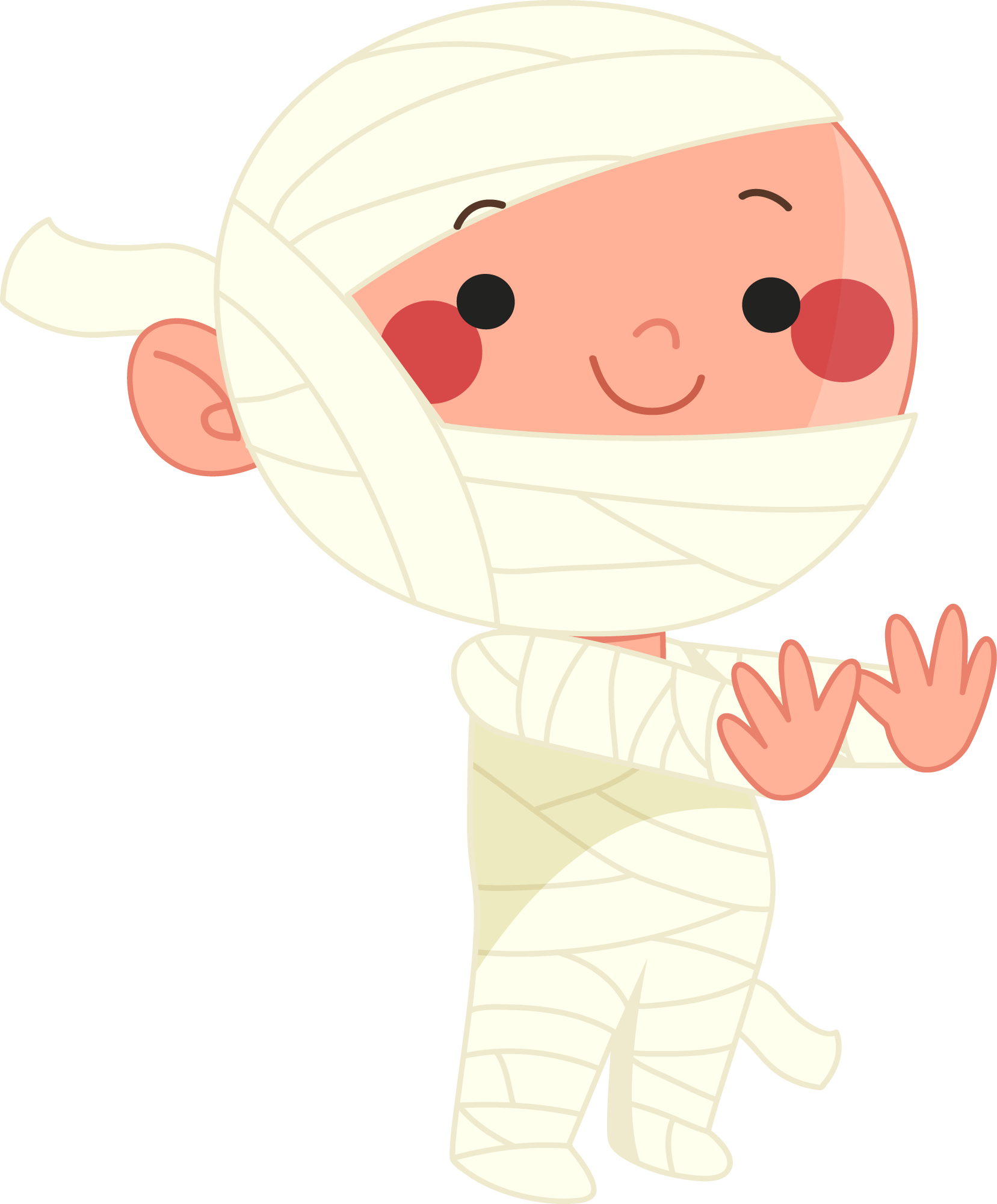 Preview for Cute-cartoon-mummy-character-halloween-costume-sticker-e3f42
