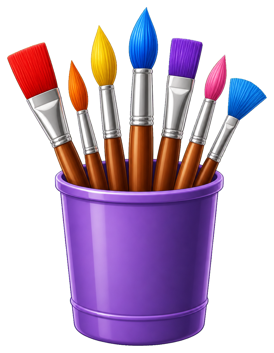 Preview for Art Brush Cup Sticker