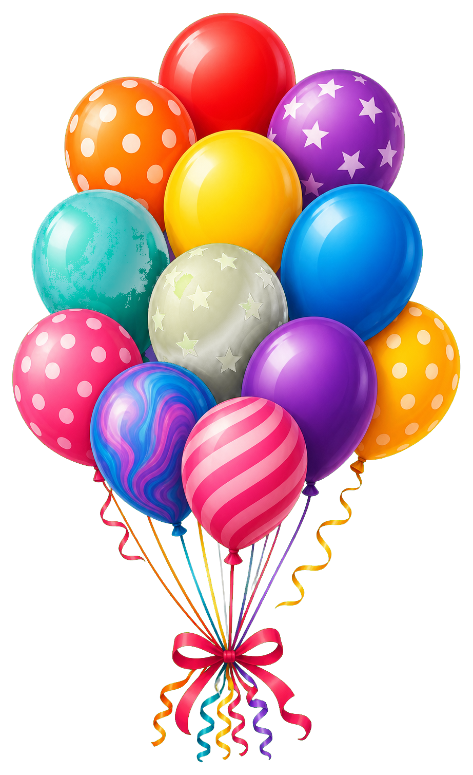 Preview for Balloon Cluster Sticker For Party Designs