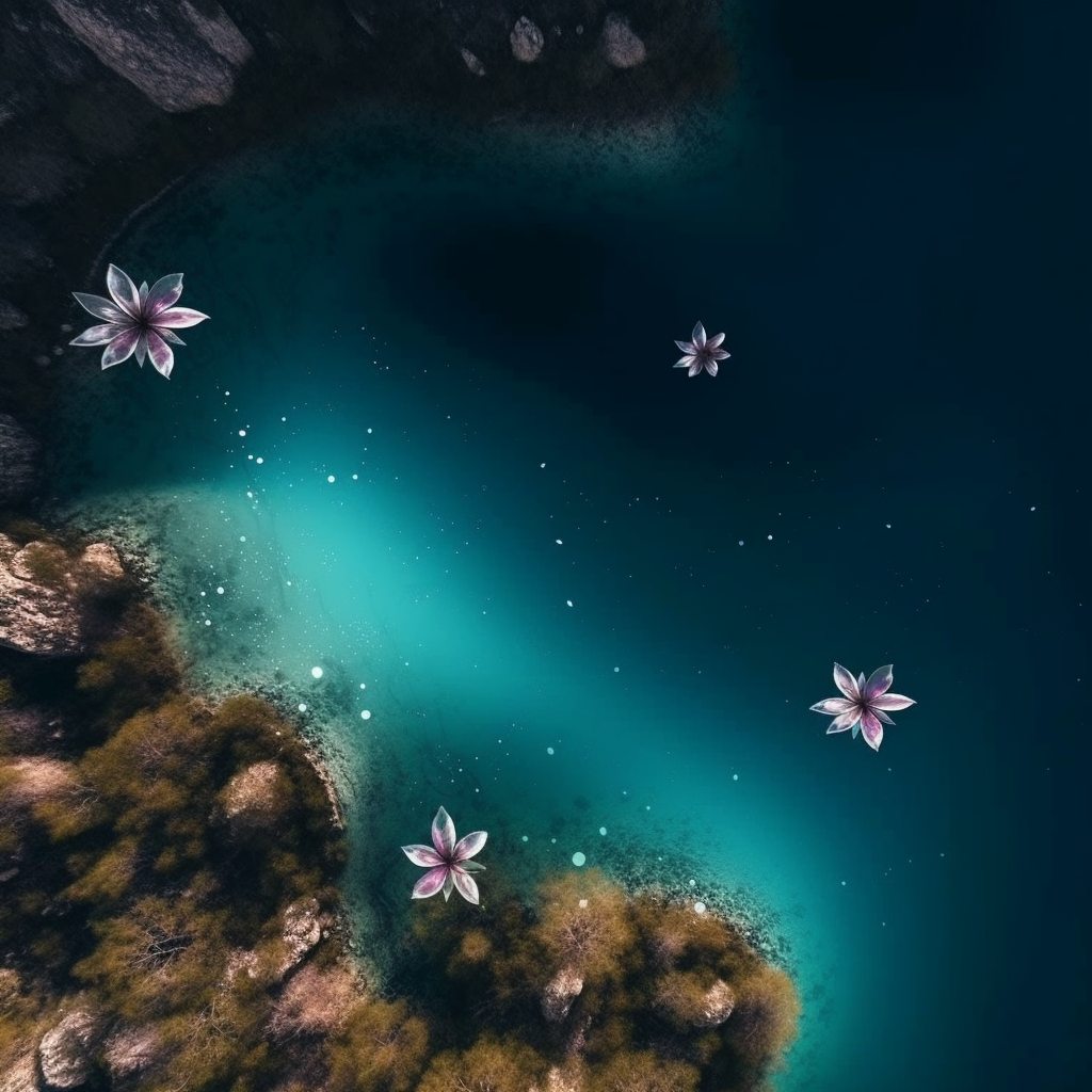 Preview for Serene-water-lily-pond-ai-images-background-b78c9