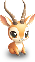 Preview for Cartoon-antelope-illustration-animal-sticker-ec288