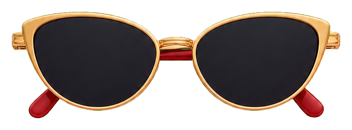 Preview for Gold Frame Sunglasses Sticker