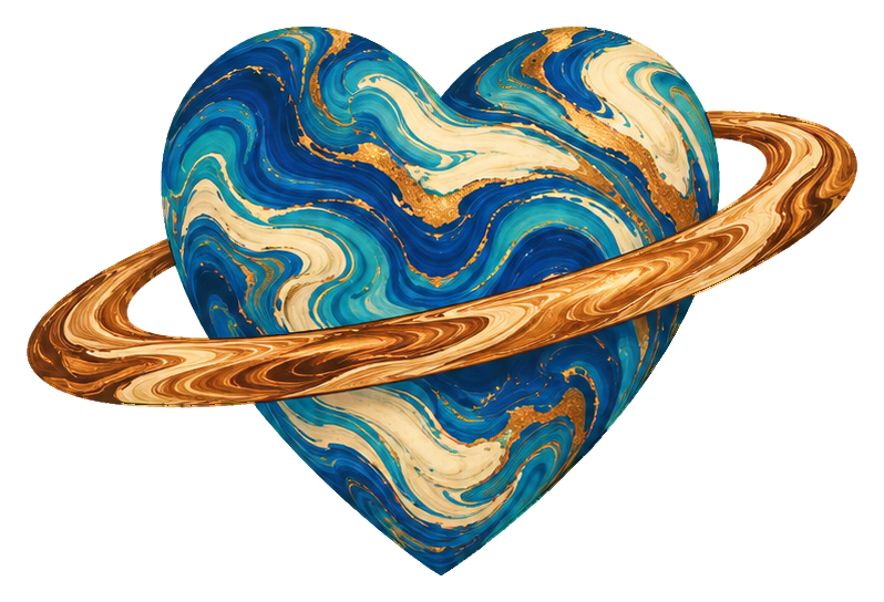 Preview for Marbled Celestial Shapes Planet Heart