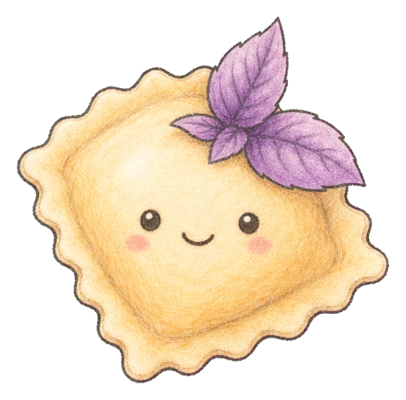Preview for Ravioli Pillow Basil Leaf Sticker