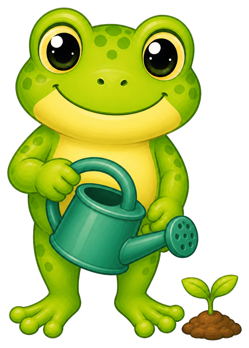 Preview for Frog Gardener Sticker
