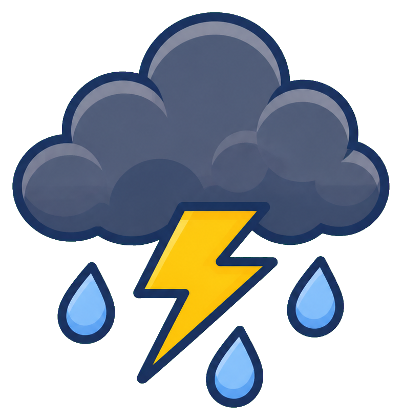 Preview for Thunderstorm Icon Sticker