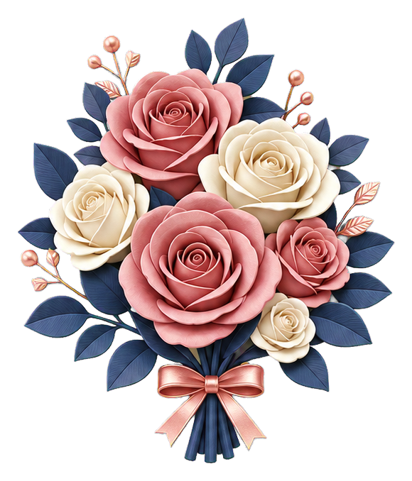 Preview for Dusty Rose Bouquet Sticker