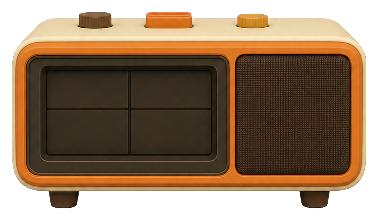 Preview for Flip Clock Radio Sticker