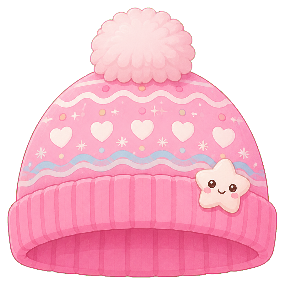 Preview for Winter Beanie Sticker For Cute Photo Props