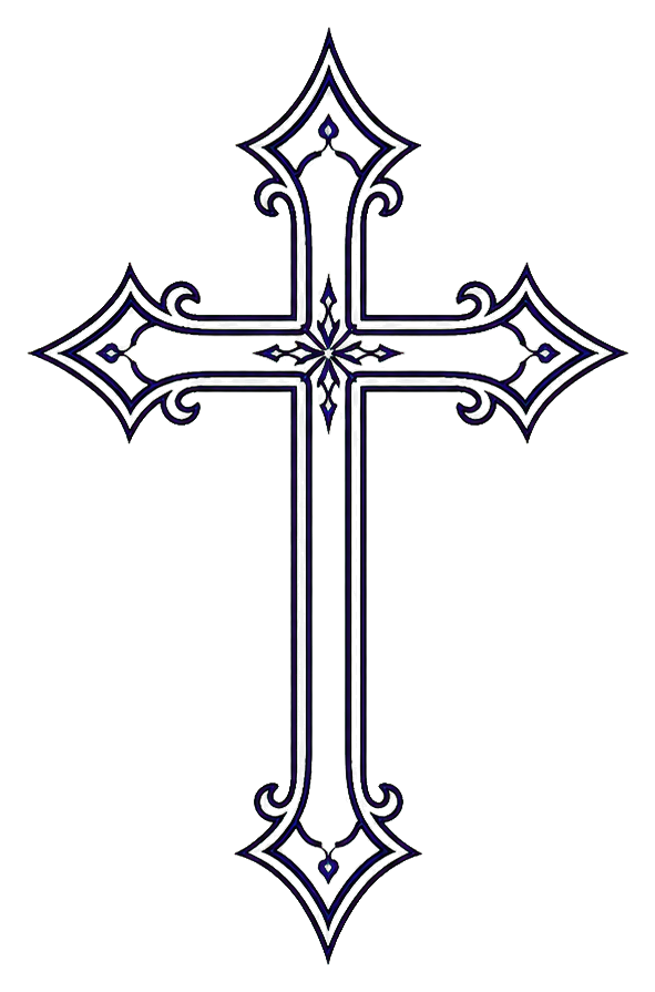 Preview for Double Outline Cross Sticker