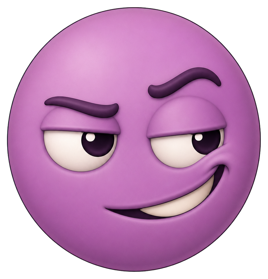 Preview for Smug Grin Face Sticker