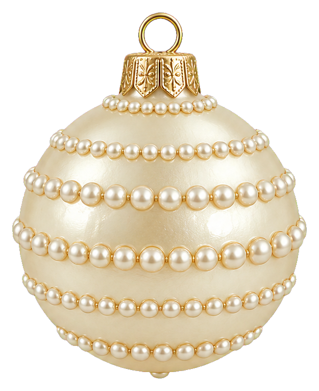 Preview for Pearl Ivory Christmas Bauble