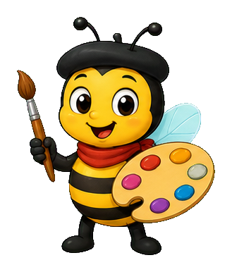 Preview for Bee Artist Sticker Graphic