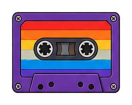 Preview for Rainbow Cassette Tape Sticker