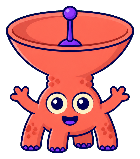 Preview for Funny Cartoon Alien Sticker