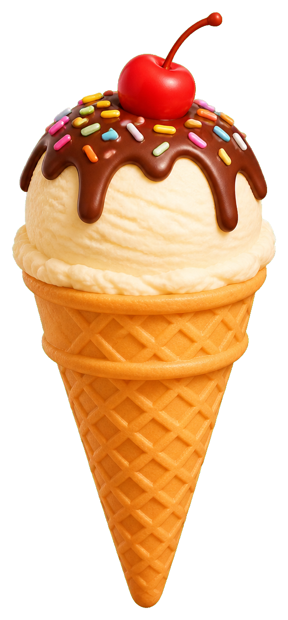 Preview for Ice Cream Cone Sticker Graphic