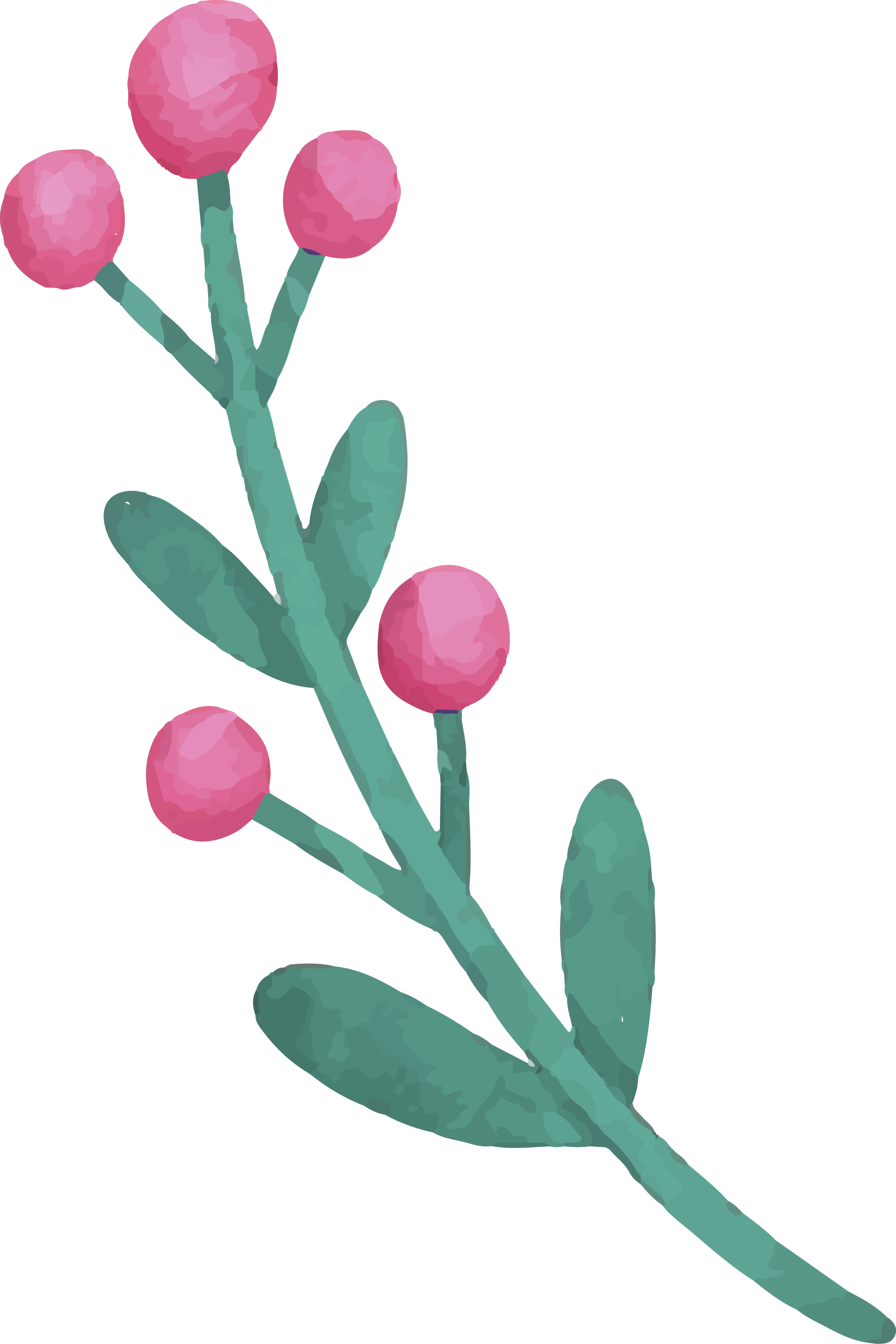 Preview for Pink-floral-illustration-easter-sticker-1d0e5