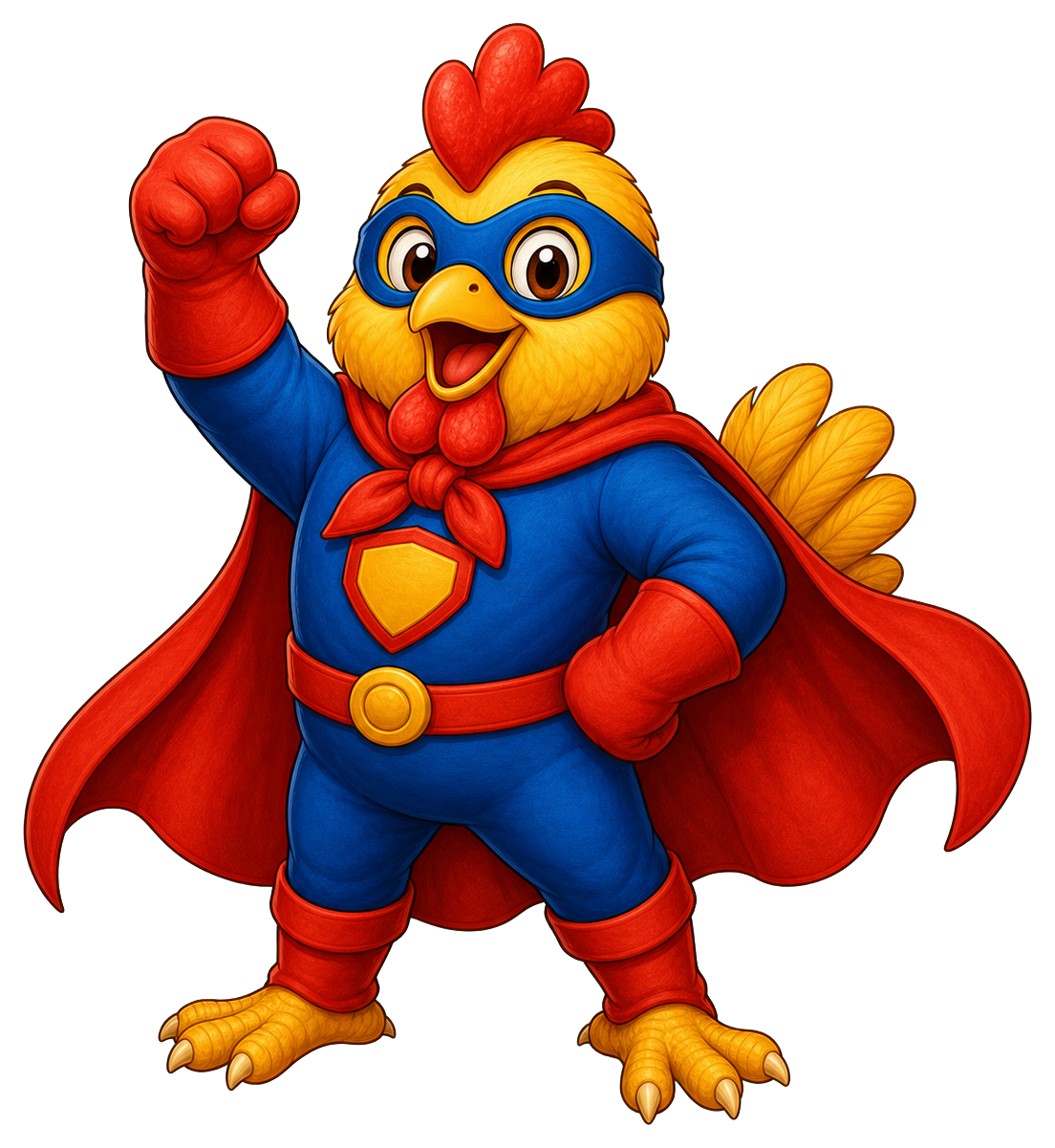 Preview for Superhero Chicken Sticker