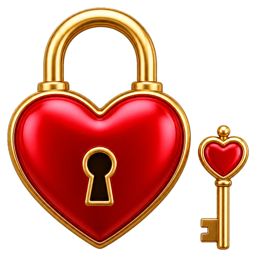 Preview for Heart Lock Key Sticker