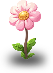 Preview for Cartoon-pink-flower-illustration-flora-sticker-30f11