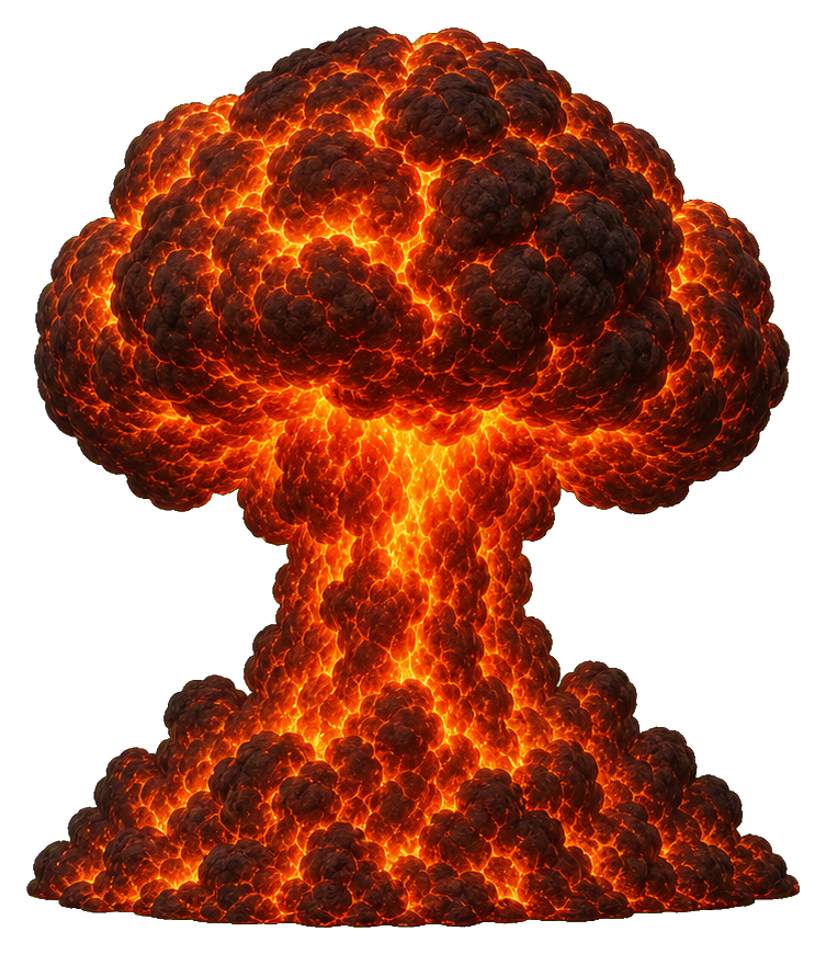 Preview for Molten Magma Mushroom Cloud Sticker