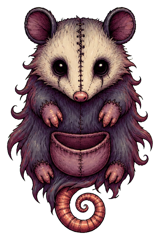 Preview for Pouch Possum Phantom Sticker