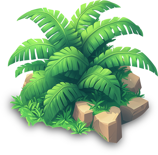 Preview for Tropical-plant-illustration-bush-sticker-29d2c