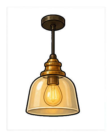 Preview for Pendant Light Sticker For Home Designs