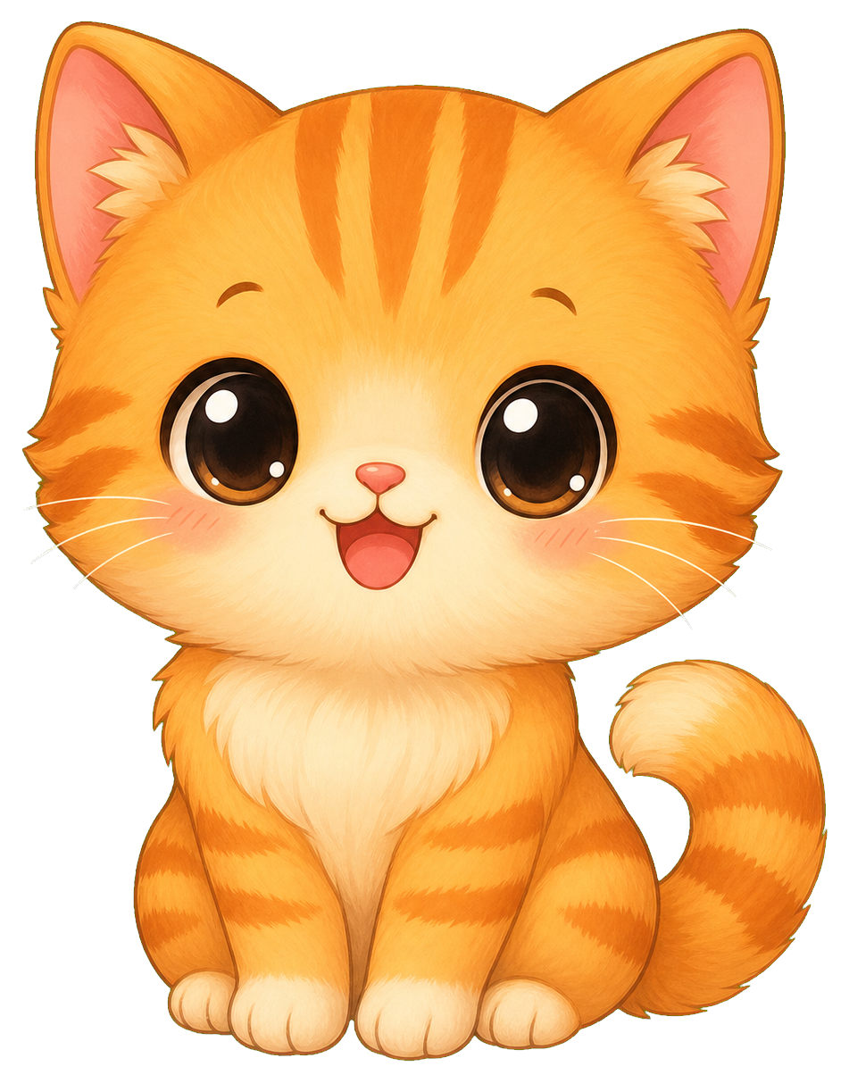 Preview for Cute Orange Tabby Cat Sticker