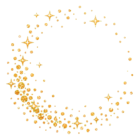 Preview for Gold Sparkle Orbit Sticker