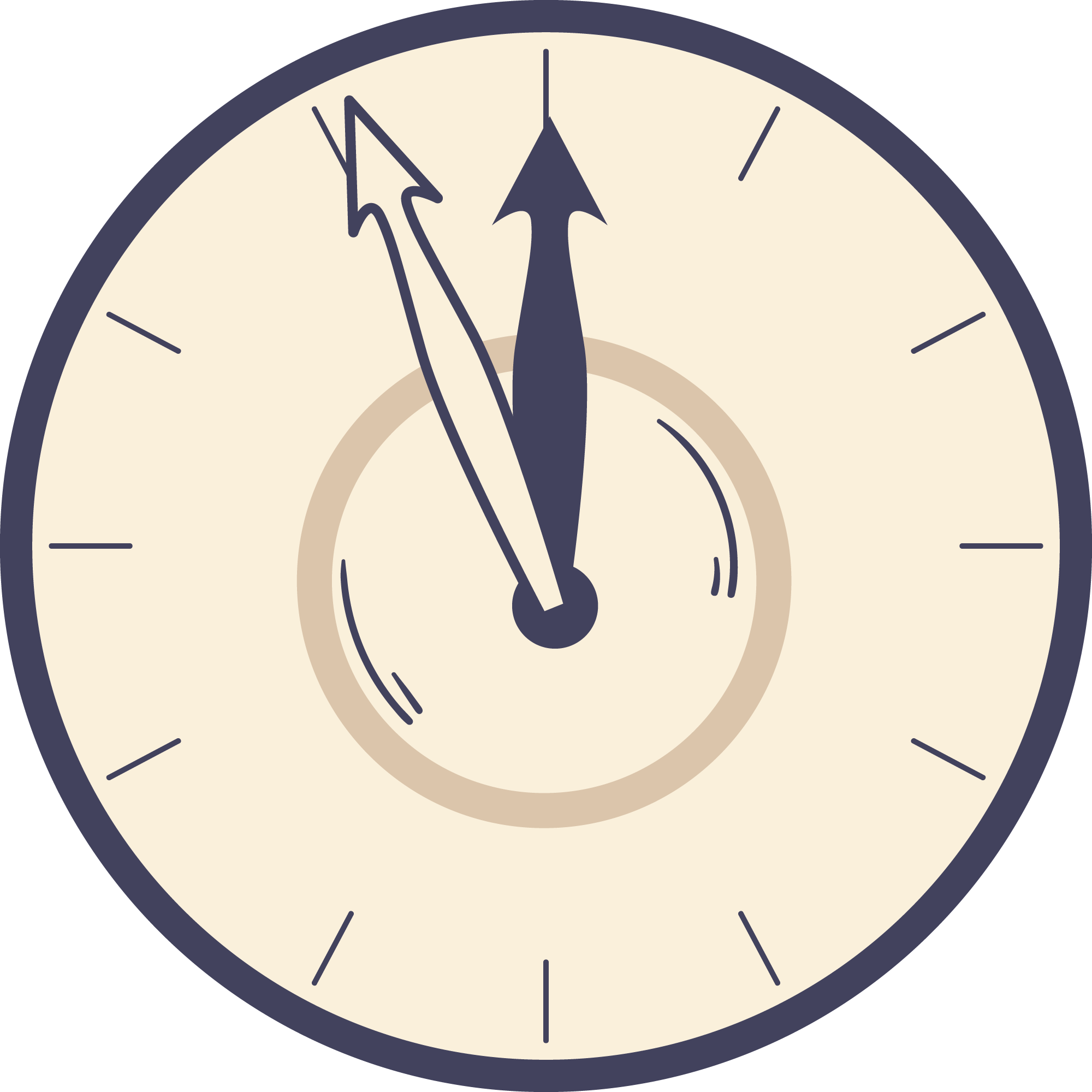 Preview for Simple-clock-icon-design-new-year-sticker-64616