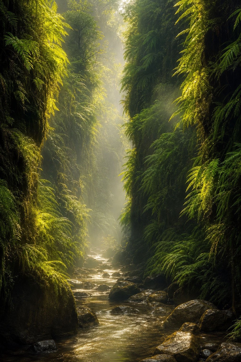 Preview for Temperate Rainforest Canyon Background